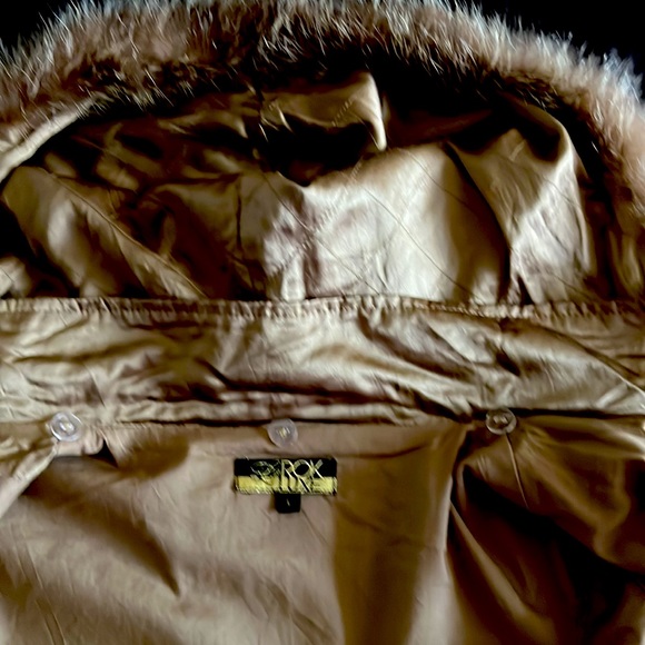 La ROK LUXE silk, cotton and real fur coat - Picture 4 of 13